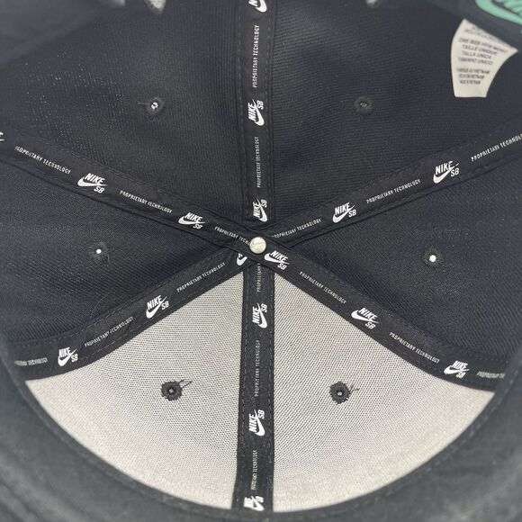 Nike SB Baseball Hat Cap SnapBack Black Woodland Camo Bill Skater Embroidered - Picture 12 of 13